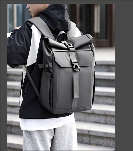 Roll top laptop backpack - roll,